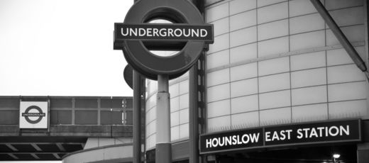 Hounslow Station BLACK AND WHITE