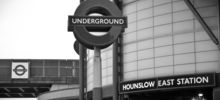 Hounslow Station BLACK AND WHITE