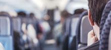 Man on train