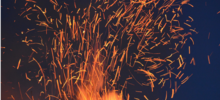 fire spark banner