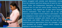 IPSW Success Story Marie  website